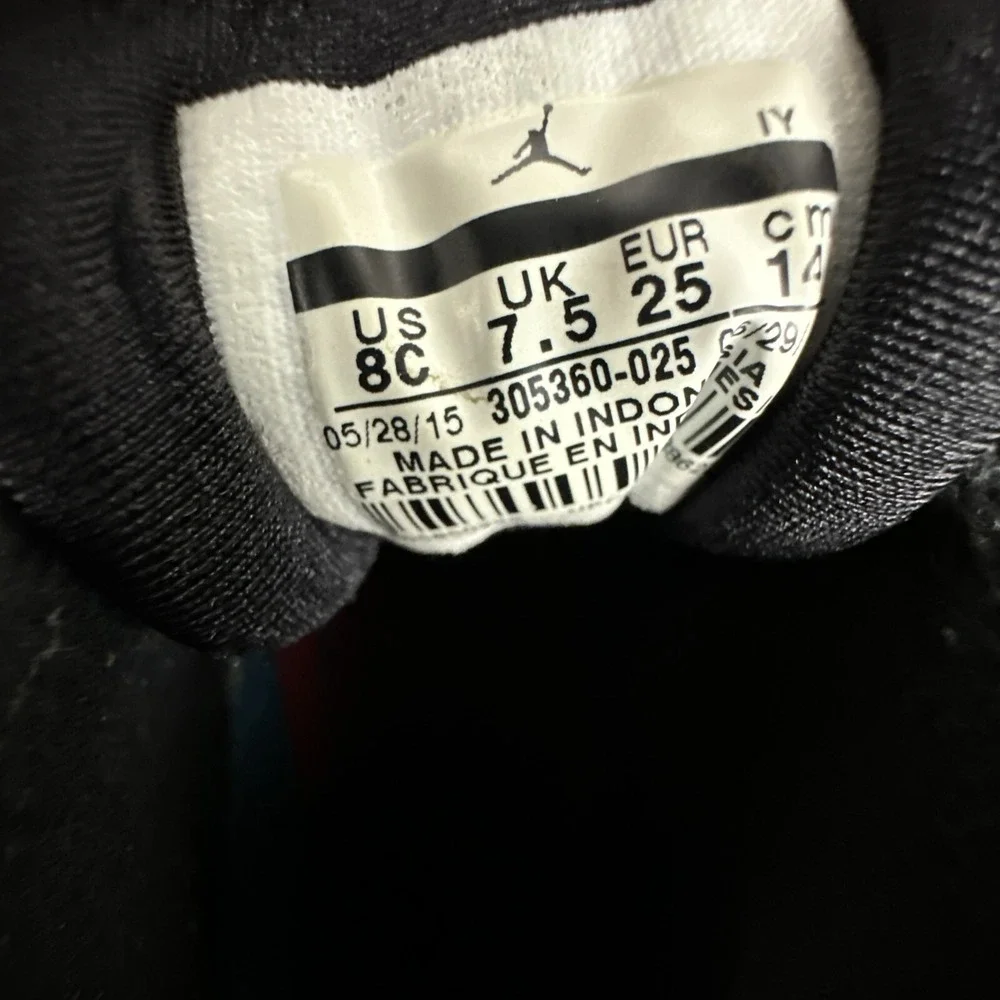 Nike Air Jordan 8 Retro Aqua TD 305360-025‎ Toddler Size 8C Black Purple Teal